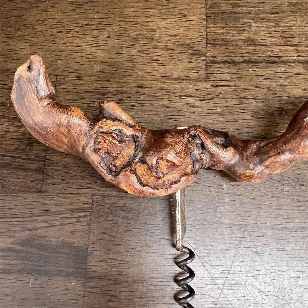 Handcrafted Wooden Metal Twister Corkscrew Rustic Wild Animal Theme Lightweight‎
